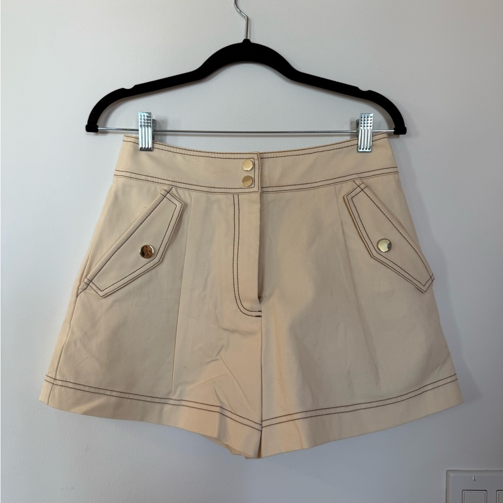 Veronica Beard Ferazia Jacket and Keita Shorts Set in Ecru Size 4 - Picture 11 of 16